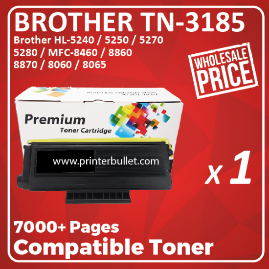 Compatible Brother TN-3185 Black Toner Cartridge