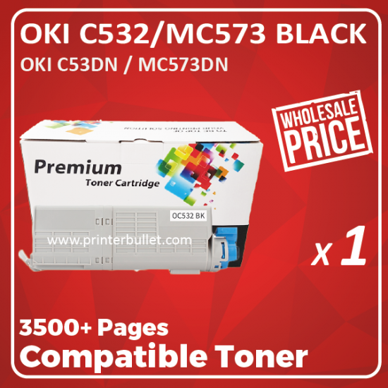 importere Forræderi luft Compatible OKI C532 / MC573 Black Toner Cartridge supplier malaysia- Kuala  Lumpur- Selangor- putrajaya- cyberjaya