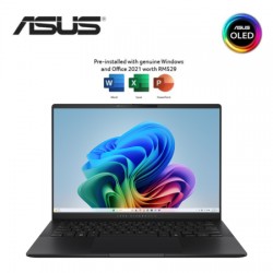 Asus VivoBook S 14 OLED M5406W-AQD087WSM 14″ WUXGA Laptop Neutral Black ( Ryzen AI 9, 24GB, 512GB SSD, ATI, W11, HS )