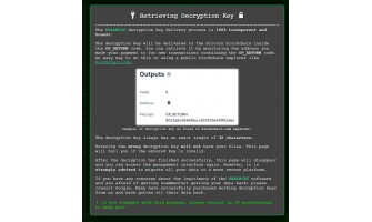 I have paid and got decryption key for Deadbolt, but the 