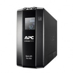 APC Back-UPS Pro, 900VA/540W, Tower, 230V, 6x IEC C13 outlets, AVR, LCD, User Replaceable Battery (BR900MI)