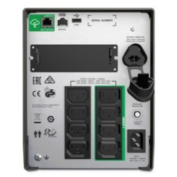 APC Smart-UPS, Line Interactive, 1000VA, Tower, 230V, 8x IEC C13 outlets, SmartConnect Port+SmartSlot, AVR, LCD (SMT1000IC)