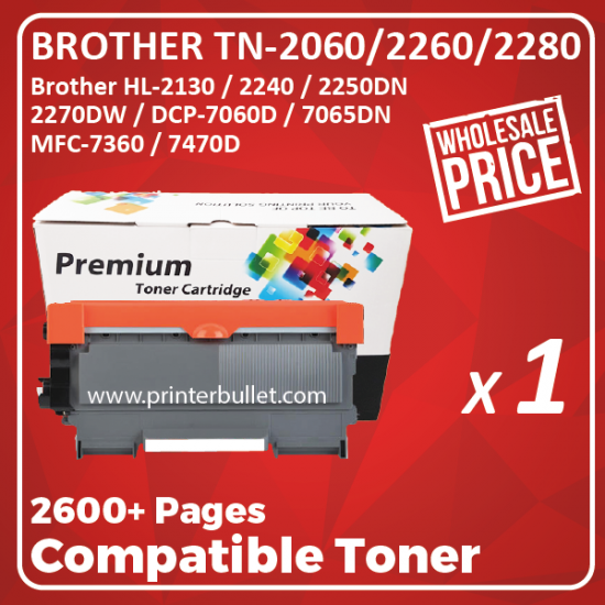 Showing image for Compatible Brother TN-2260 Black Toner Cartridge Compatible Brother TN-2260 Black Toner Cartridge image