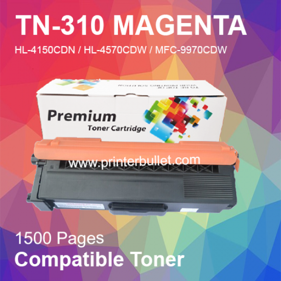 Showing image for Compatible Brother TN-310 Magenta Toner Cartridge Compatible Brother TN-310 Magenta Toner Cartridge image