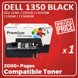Compatible Dell 1350 Black Toner Cartridge