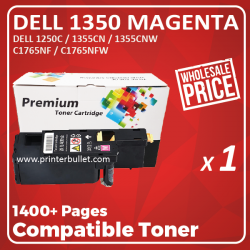 Compatible Dell 1350 Magenta Toner Cartridge