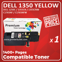 Compatible Dell 1350 Yellow Toner Cartridge