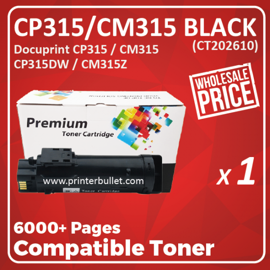 Showing image for Compatible Fuji Xerox CP315 / CM315 Black Toner Cartridge Compatible Fuji Xerox CP315 / CM315 Black Toner Cartridge image