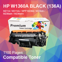 Compatible HP 136A Black LaserJet Toner Cartridge (W1360A)