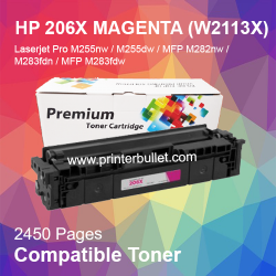 Compatible HP 206X Magenta LaserJet Toner Cartridge (W2113X)