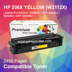 Compatible HP 206X Yellow LaserJet Toner Cartridge (W2112X)