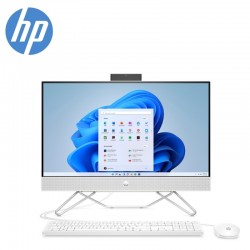 HP 24-Cb0029d 23.8'' FHD All-In-One Desktop PC Starry White ( Ryzen 3 3250U, 4GB, 256GB SSD, ATI, W11 )