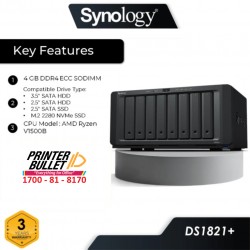 Synology DiskStation DS1821+ 8-Bay 3.5" SATA HDD NAS Server