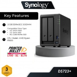 Synology DiskStation DS723+ 2-Bay NAS Enclosure