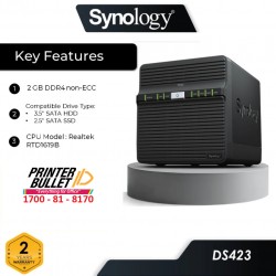 Synology DiskStation DS423 4-Bay NAS Enclosure