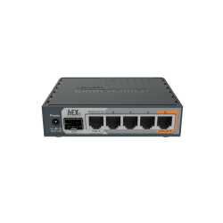 Mikrotik hEX S 5x Gigabit Ethernet, SFP, Dual Core 880MHz CPU, 256MB RAM, USB, microSD, RouterOS L4, IPsec hardware encryption support and The Dude server package