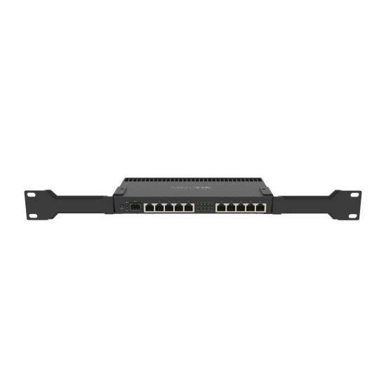 Showing image for Mikrotik RB4011iGS+RM Powerful 10xGigabit port router with a Quad-core 1.4Ghz CPU, 1GB RAM, SFP+ 10Gbps cage and desktop case with rack ears Mikrotik RB4011iGS+RM Powerful 10xGigabit port router with a Quad-core 1.4Ghz CPU, 1GB RAM, SFP+ 10Gbps cage and desktop case with rack ears image