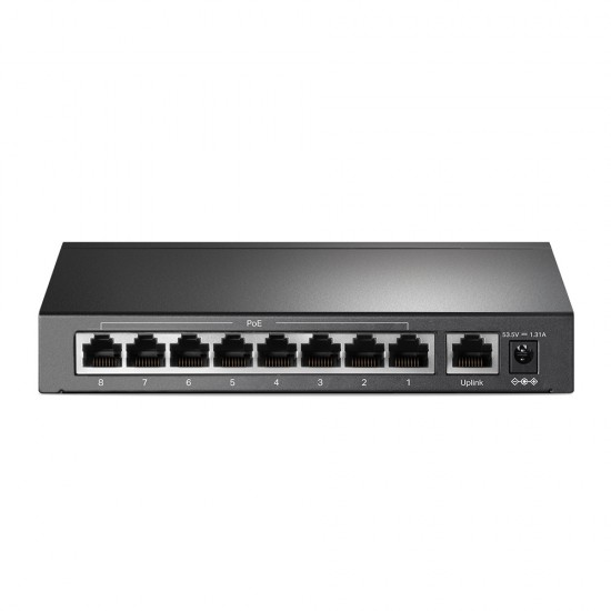 Showing image for Omada TL-SF1009P 9-Port 10/100Mbps Desktop Switch with 8-Port PoE+ Omada TL-SF1009P 9-Port 10/100Mbps Desktop Switch with 8-Port PoE+ image