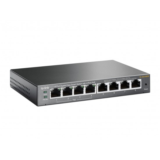 Original Omada TL-SG108PE 8-Port Gigabit Easy Smart Switch with 4-Port PoE+ (TL-SG108PE) TP-Link Malaysia
