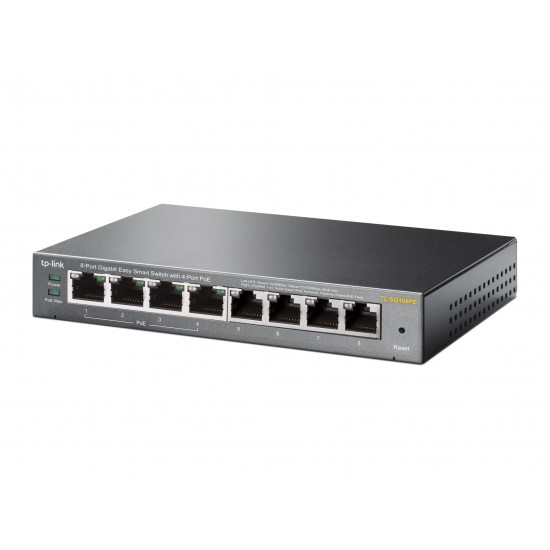 Original Omada TL-SG108PE 8-Port Gigabit Easy Smart Switch with 4-Port PoE+ (TL-SG108PE) TP-Link Malaysia