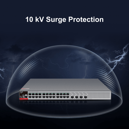 Showing image for RUIJIE RG-S2915-24GT4MS-P-L,24-Port Gigabit Layer 2+ Managed PoE+ Switch with Four 2.5GE Uplink SFP Ports RUIJIE RG-S2915-24GT4MS-P-L,24-Port Gigabit Layer 2+ Managed PoE+ Switch with Four 2.5GE Uplink SFP Ports image