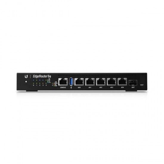 Ubiquiti Networks ER-6P Fanless router with a four-core, 1 GHz MIPS64 processor, (5) Gigabit RJ45 ports, and an SFP port Ubiquiti Malaysia