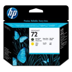 HP 72 Matte Black and Yellow Printhead (C9384A) HP 72 Matte Black and Yellow Printhead (C9384A)