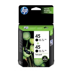 HP 45 Black Ink Cartridge Twin Pack (CC625AA) HP 45 Black Ink Cartridge Twin Pack (CC625AA)