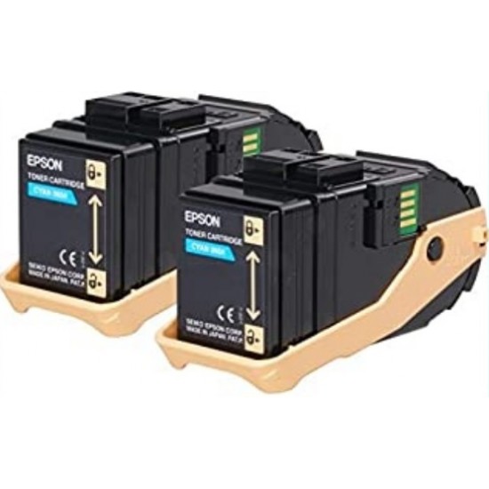 Epson C13S050608 Cyan Color Double Toner (Up to 7500, For AL-C9300DN) image