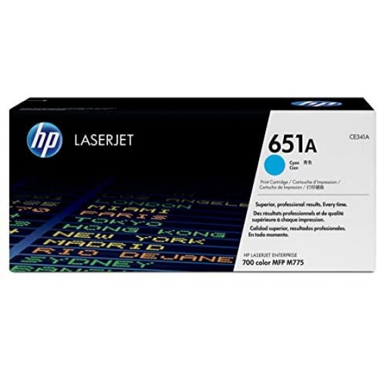 Original HP 651A Cyan LaserJet Toner Cartridge (CE342A) (CE341A ) Hewlett-Packard Malaysia