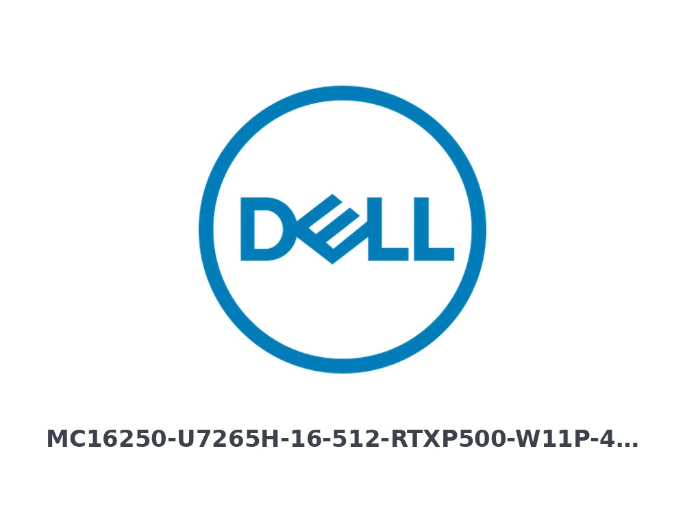 Dell Pro Max 16 (MC16250) XCTO Base (Intel Core Ultra 7 265H, vPro Enterprise, 16GB: 2x8GB, 512GB,) (MC16250-U7265H-16-512-RTXP500-W11P-400N)