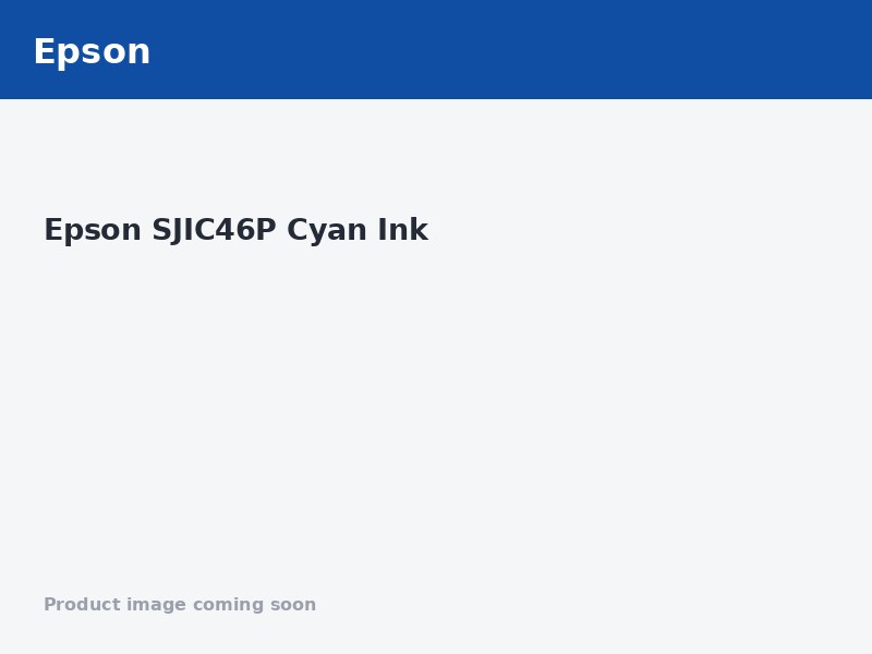 Epson SJIC46P Cyan Ink