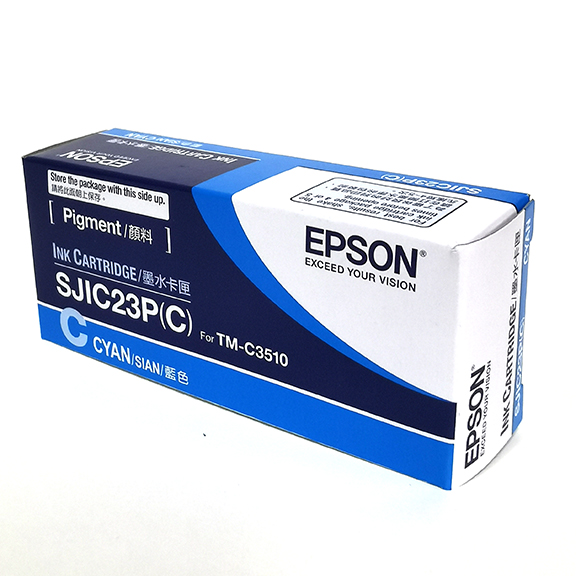 Epson TM-C3510 SJIC23P Ink Cartridge - Cyan (Item No: EPS SJIC23P C)