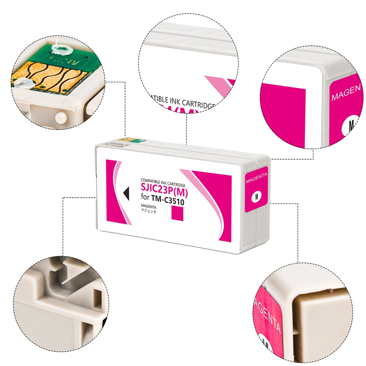 Epson TM-C3510 SJIC23P Ink Cartridge - Magenta (Item No:EPS SJIC23P M)