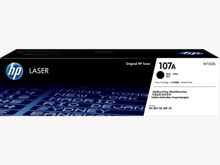 HP 107A Black Original Laser Toner Cartridge  For Model HP Laser 100 Printer series, HP Laser MFP 130 Printer series