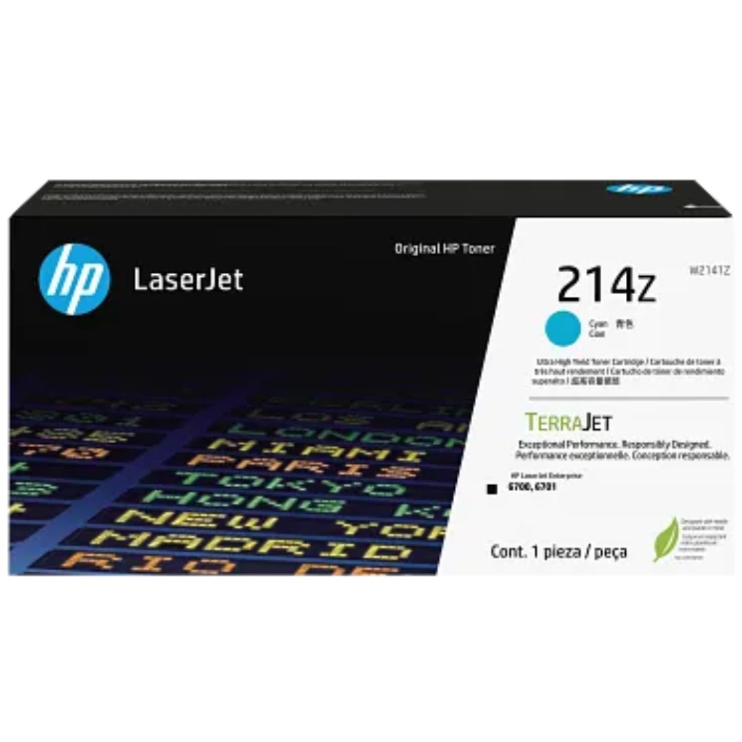 HP 214Z Ultra High Yield Cyan Toner Cart