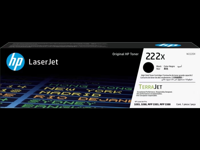 HP 222X Blk LaserJet Toner Cartridge 3.2