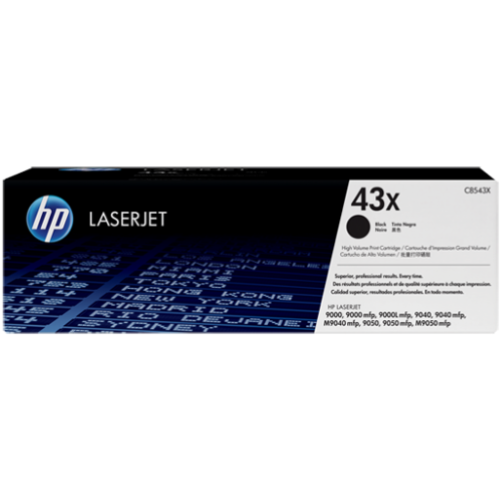 HP 43X Black LaserJet Toner Cartridge (C8543X)
