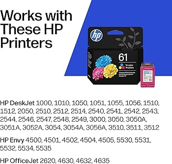 HP 61 Tri-Color Ink Cartridge