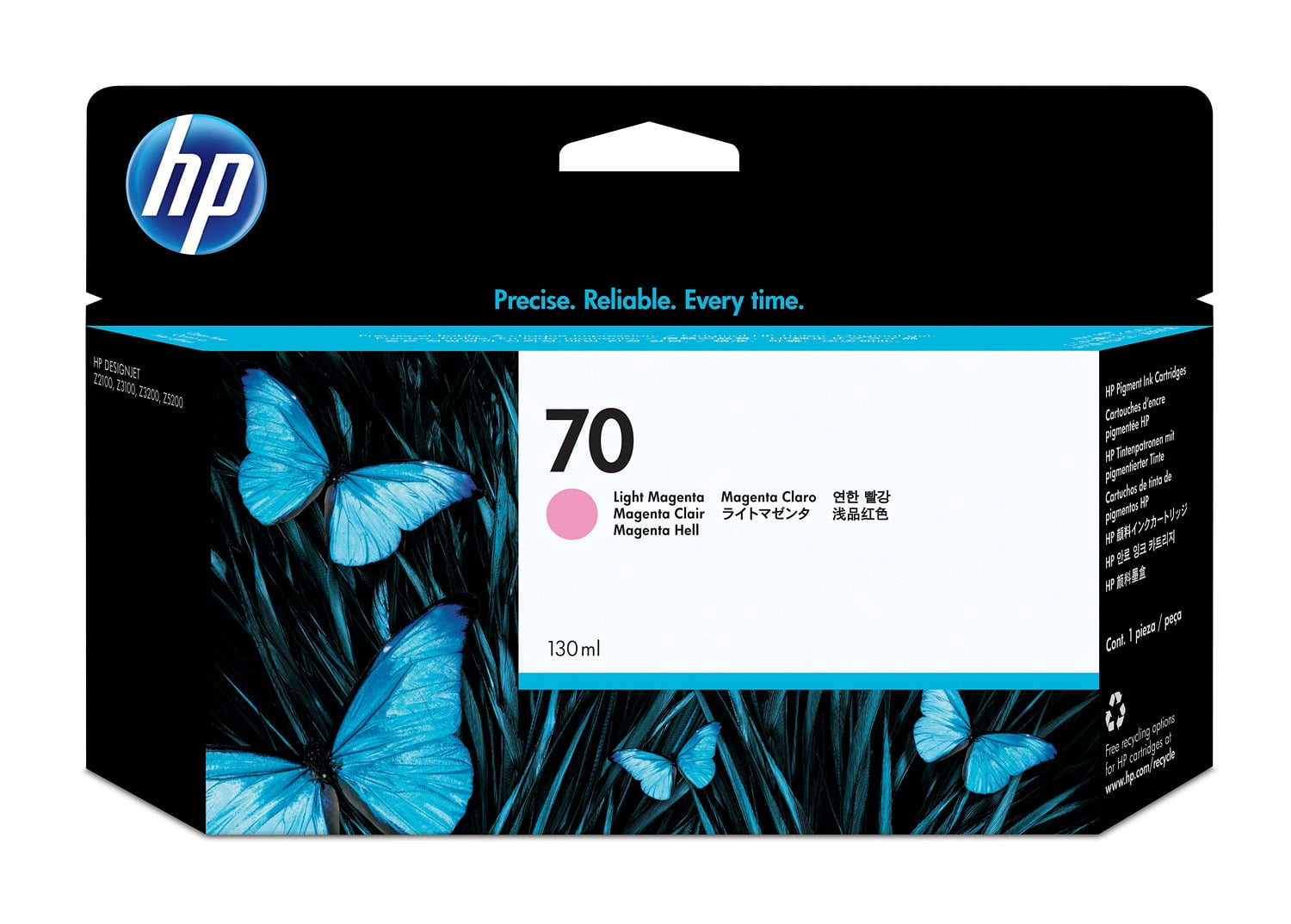 HP 70 130-ml Light Magenta Ink Cartridge (C9455A)