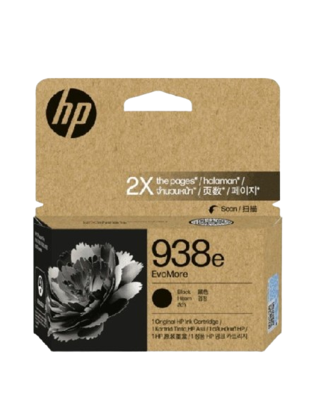 HP 938e EvoMore Black Original Ink Cartridge