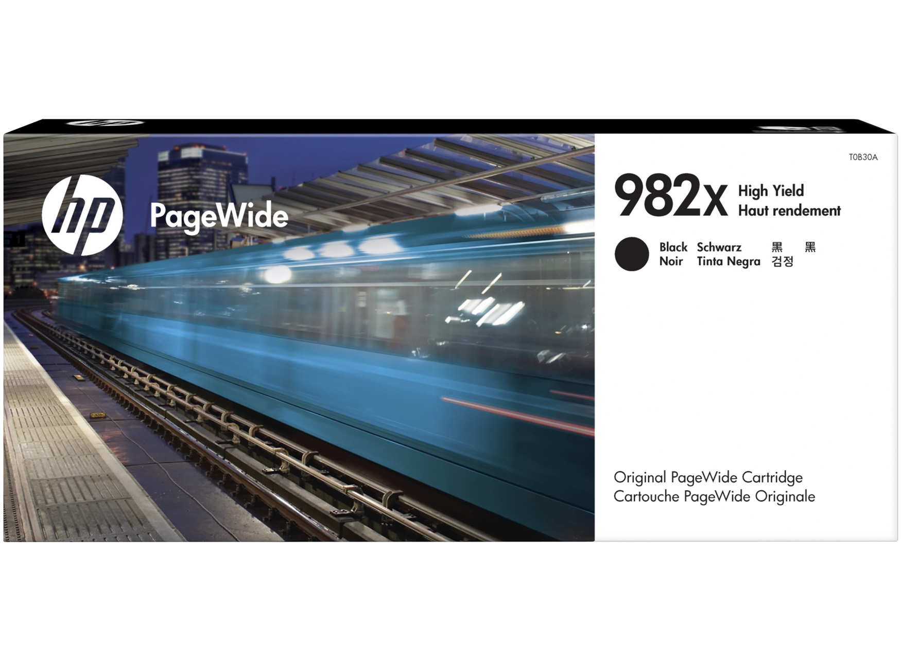 HP 982X High Yield Black Original PageWide Cartridge