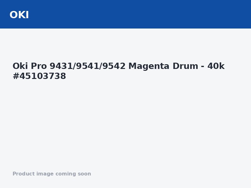 Oki Pro 9431/9541/9542 Magenta Drum - 40k #45103738