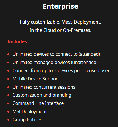 AnyDesk Enterprise (On-premises) - 1 Year