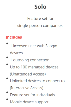 AnyDesk Solo - 1 Connection, 2 Years - Renewal Only