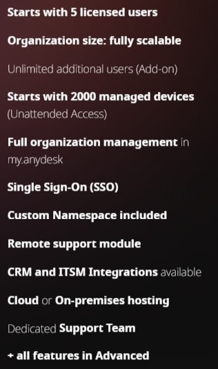 AnyDesk Ultimate - Add on user , 1 Year