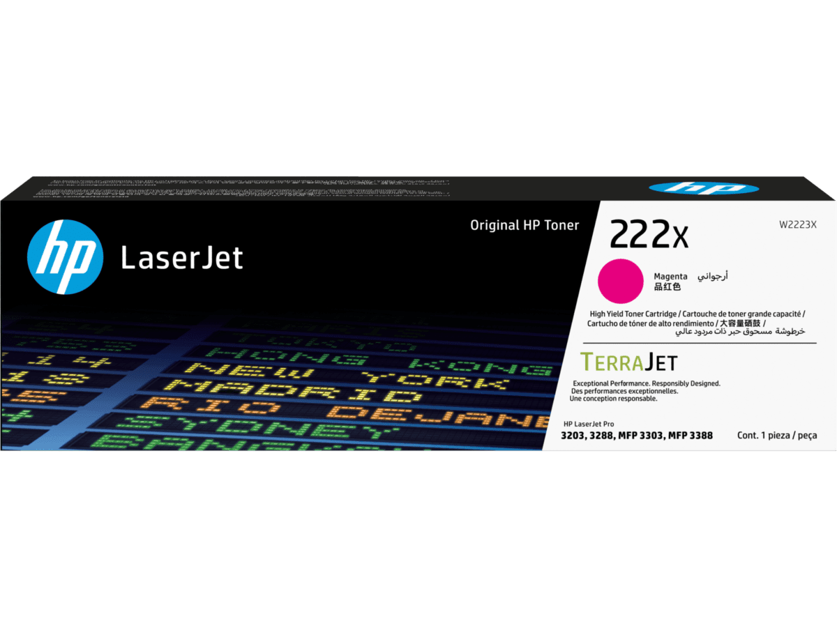 HP 222X Mgn LaserJet 토너 카트리지