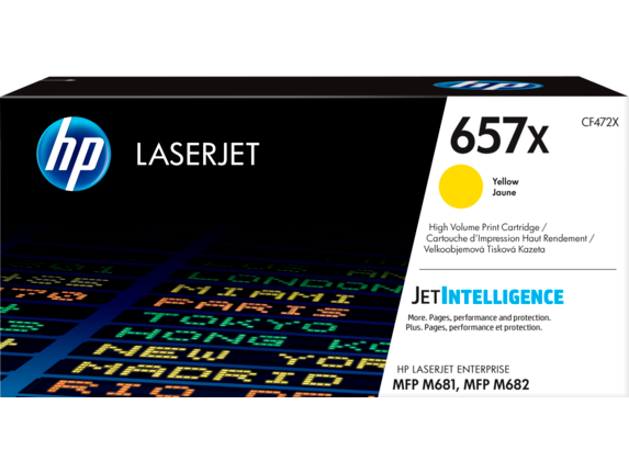 HP 657X Yellow Original LaserJet Toner Cartridge