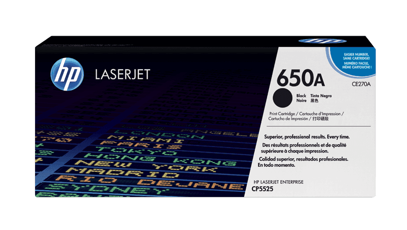 HP 650A Black LaserJet Contractual Toner Cartridge