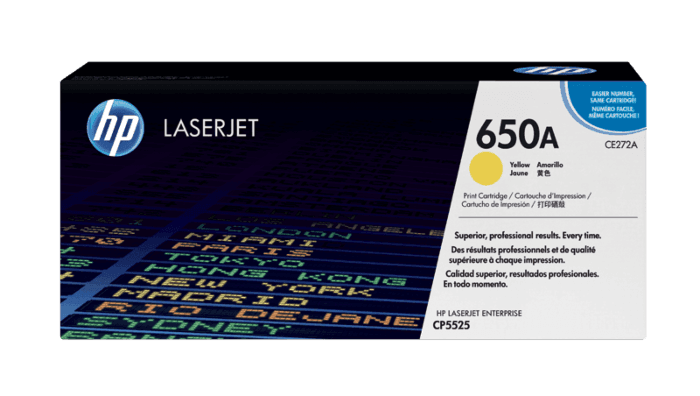 HP 650A Yellow LaserJet Contractual Toner Cartridge